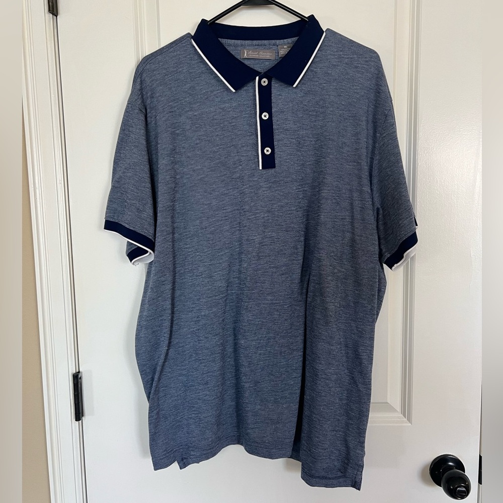 Daniel Cremieux Signature Collection Men's Blue Polo Shirt